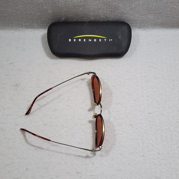 Serengeti Windsor 6476 Aviator Sunglasses Rose Tone Crystal Lens Sleek Oval - Picture 6 of 9